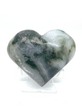 Moss Agate Heart #36