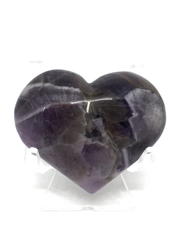 Chevron Amethyst Heart #407