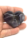 Chevron Amethyst Heart #407