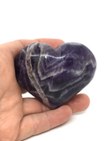 Chevron Amethyst Heart #409