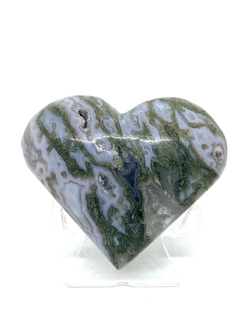 Moss Agate Heart #45
