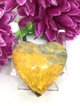 Bumble Bee Jasper Heart #466 - 4cm