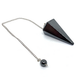 Hematite Faceted Pendulum