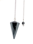 Hematite Faceted Pendulum