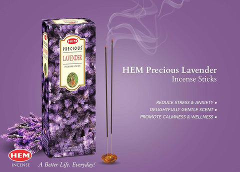HEM Precious Lavender Square Incense Sticks