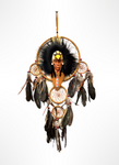 Indian & Eagle Dream Catcher - 20cm