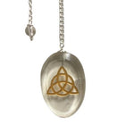 Clear Quartz Triquetra Pendulum