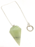 Jade Faceted Pendulum