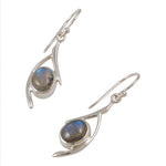 Labradorite Sterling Silver Earrings #214