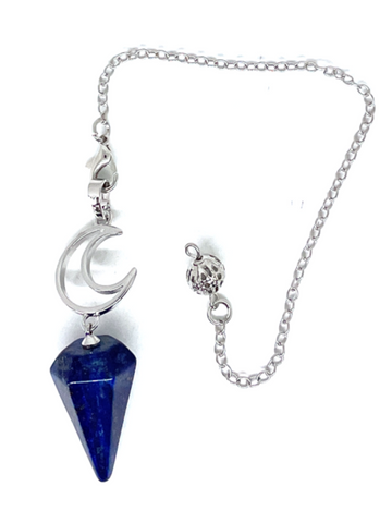 Lapis Lazuli & Crescent Moon Pendulum / Pendant