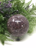 Lepidolite Sphere #117 - 7.3cm