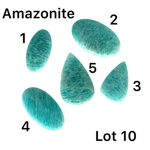 Amazonite Cabochons - Lot #10