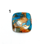 Copper Spiny Oyster Turquoise Cabochons - Lot #12