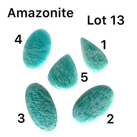 Amazonite Cabochons - Lot #13