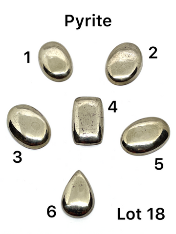 Pyrite Cabochons - Lot #18