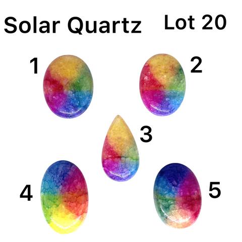 Solar Quartz Cabochons - Lot #20