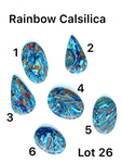 Rainbow Calsilica Cabochons - Lot #26