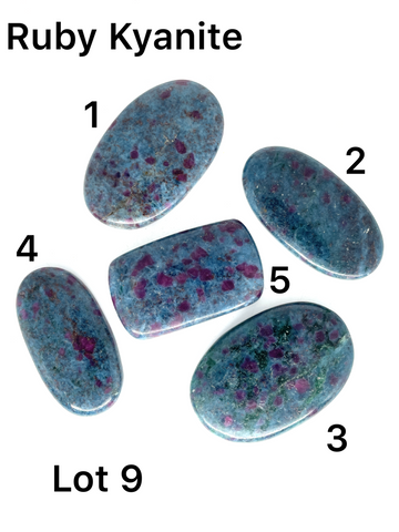 Ruby Kyanite Cabochons - Lot #9