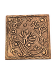 Aluminum Square Lotus Incense Holder - Copper Colour