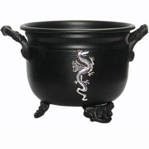 Black Metal Dragon Cauldron