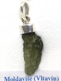 Moldavite Sterling Silver Pendant #20