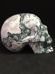 Moss Agate Skull #474