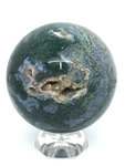 Moss Agate Sphere #157 - 6cm