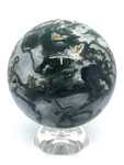 Moss Agate Sphere #158 - 5.8cm