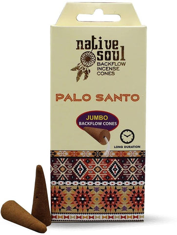 NATIVE SOUL Palo Santo Backflow Incense Cones