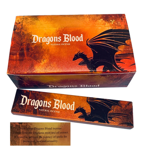 NEW MOON Dragons Blood Incense Sticks