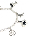 Pagan & Wiccan Charm Bracelet 925 Sterling Silver