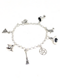 Pagan & Wiccan Charm Bracelet 925 Sterling Silver