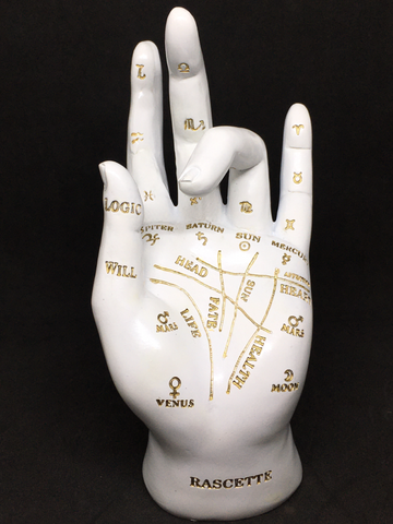 Palmistry Chriomancy Fortune Telling Hand Figurine