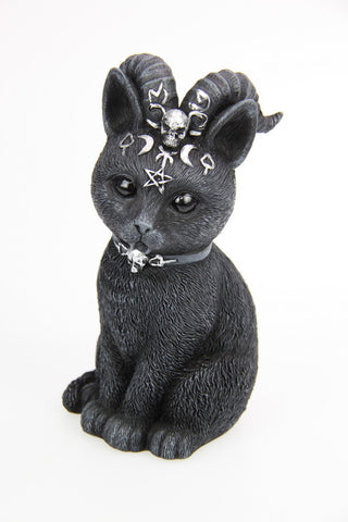Pawzuph Horned Occult Cat Figurine - 18cm