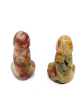 Crazy Lace Agate Pecker - 1"