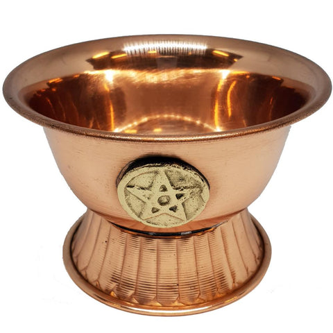 Pentacle Copper Bowl 7cm x 10cm