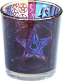 Pentacle Printed Glass Votive