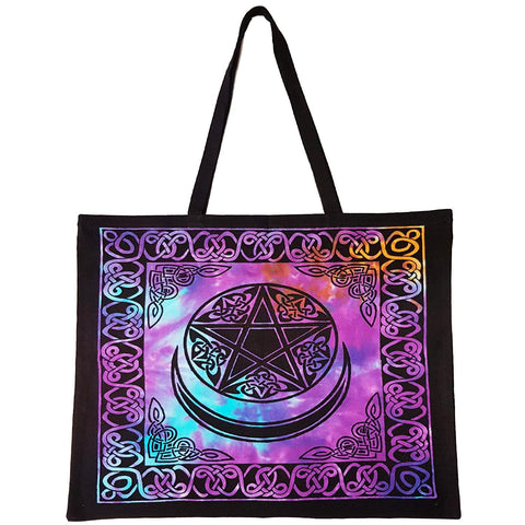 Pentacle With Moon Tote Bag