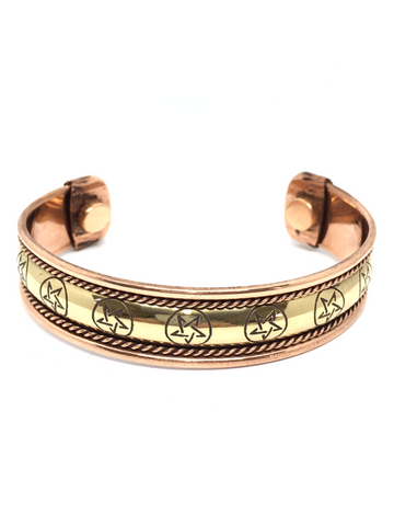 Pentacle Copper Bracelet
