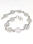 Pentagram Bracelet 925 Sterling Silver
