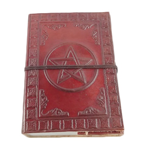 Pentagram Leather Notebook/Journal/Book Of Shadows - Small