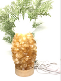 Citrine & Clear Quartz Pineapple Lamp