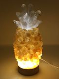 Citrine & Clear Quartz Pineapple Lamp