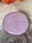 Petrified Wood Pink Polished Flat Stone