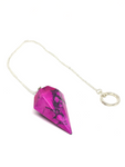 Howlite Pink Faceted Pendulum