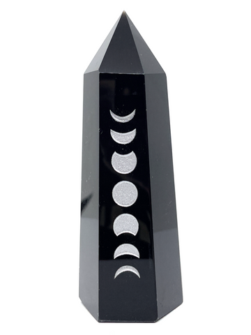Black Obsidian Moon Phases Generator Point #245