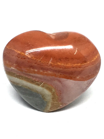 Polychrome Jasper Heart # 196 - 3.5cm