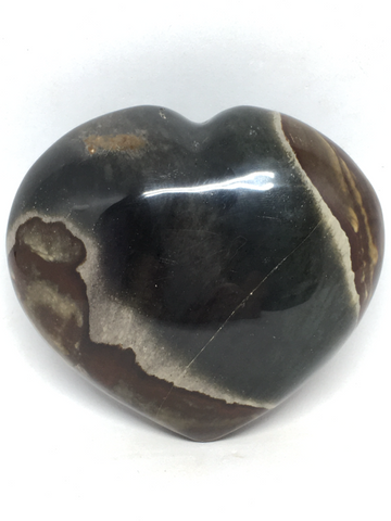 Polychrome Jasper Heart # 72 - 8.6cm
