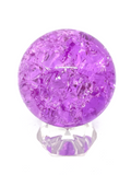 Purple Crackle Quartz Sphere - 5cm