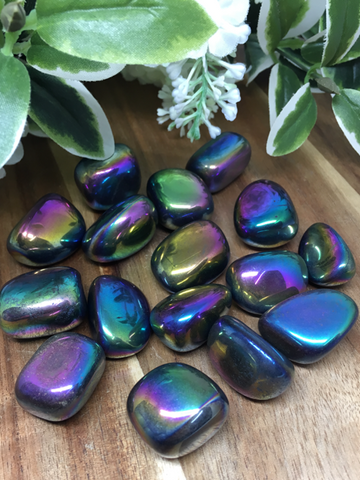 Rainbow Hematite Tumble Stones